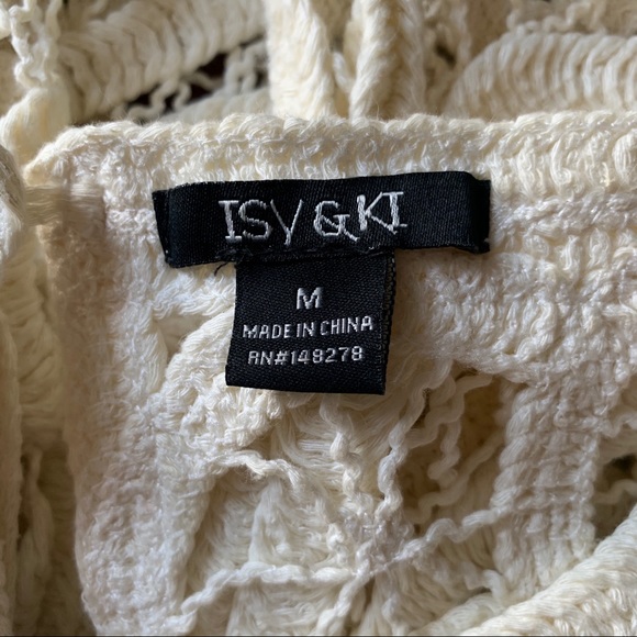 Pullover Knit Coverup Top, Ivory, Anthropologie, M - Picture 11 of 12